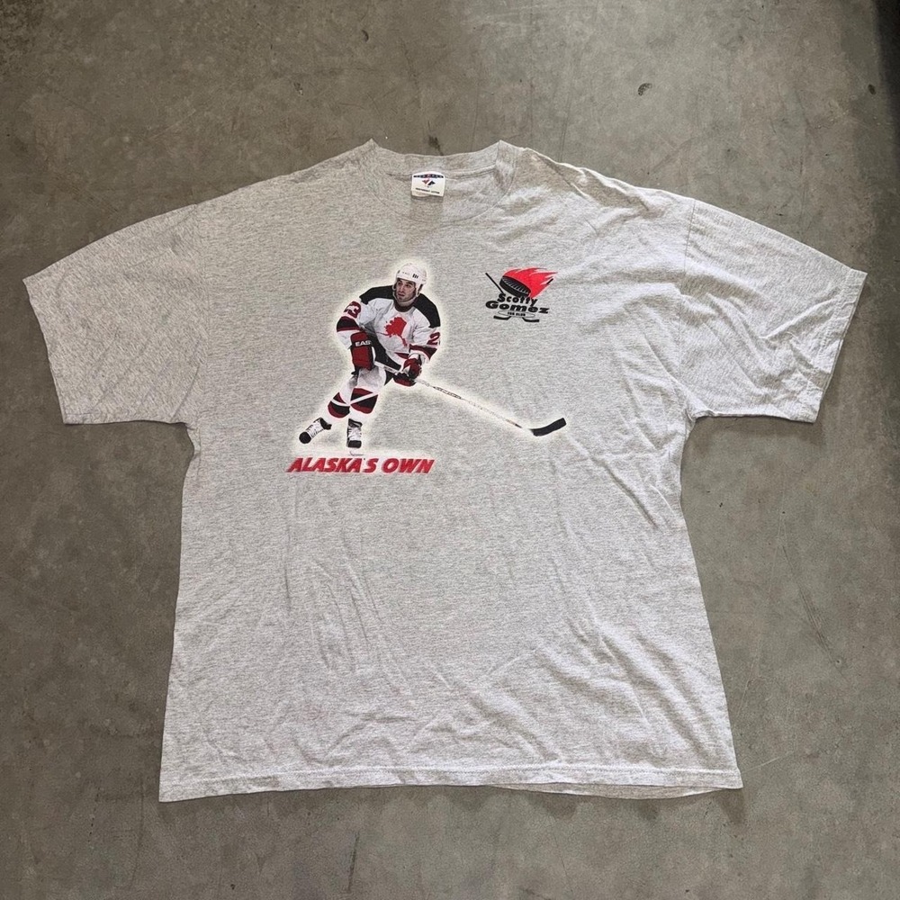 Vintage Scotty Gomez NHL Hockey Shirt Size XL